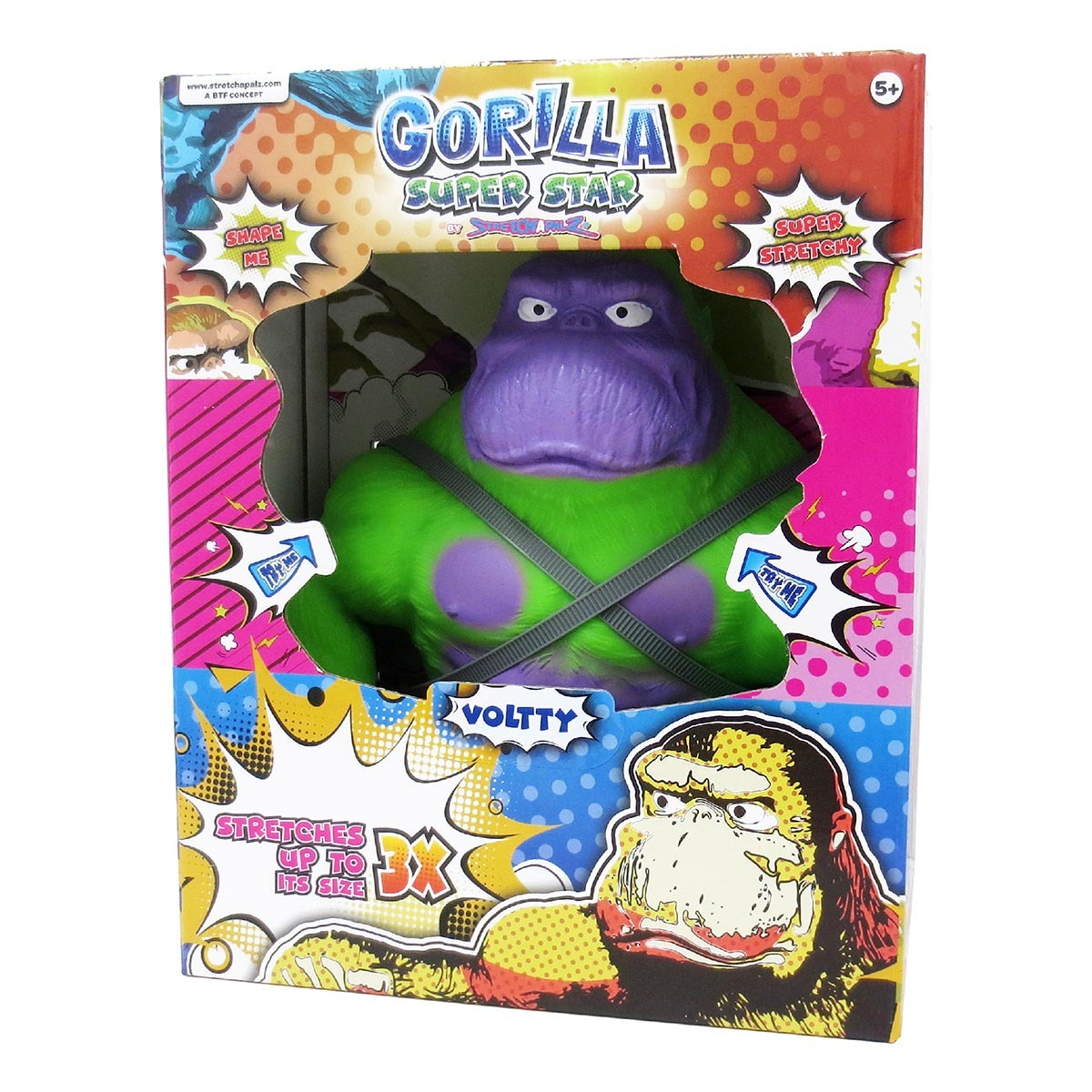 Stretchapalz - Boneco Voltty 20Cm Gorilla Super Star - Sunny