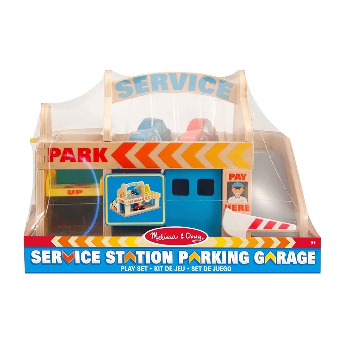 Brinquedo Estacionamento Madeira 2 Carrinhos Melissa & Doug