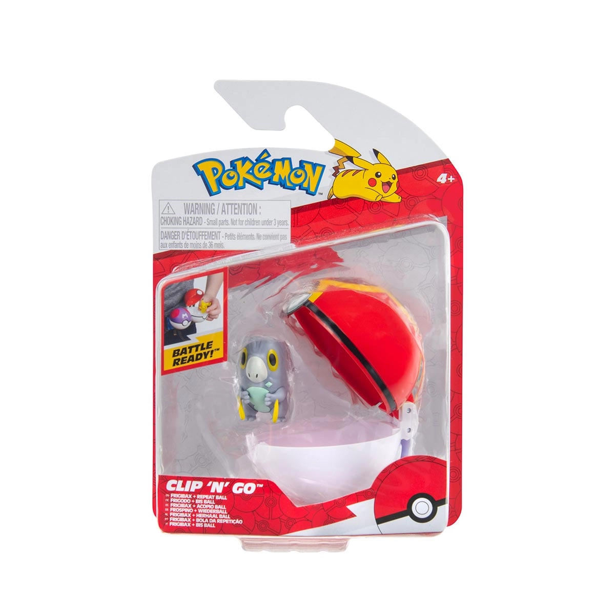 Boneco Frigibax Com Repeat Ball - Pokémon Boneco Frigibax Com Repeat Ball - Pokémon