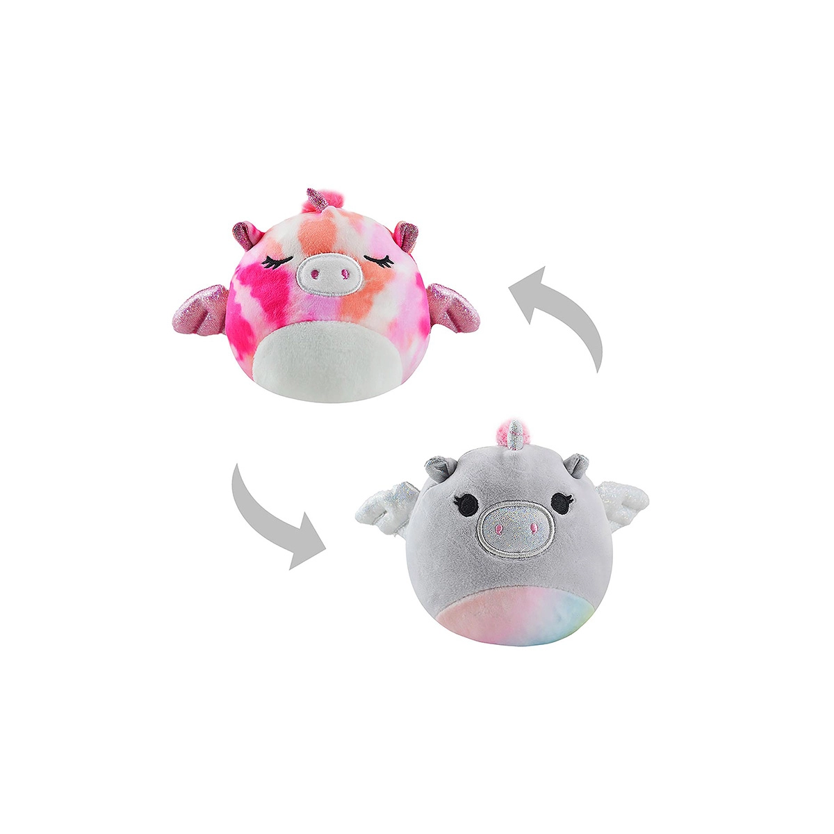 Pelúcia Squishmallows 12Cm - Flip Série 6 - Henley/Lizella