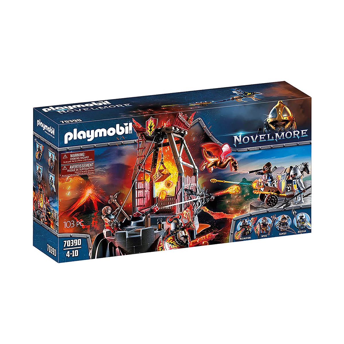 Playmobil - Mina De Lava Dos Bandidos De Burnham - Novelmore - 70390