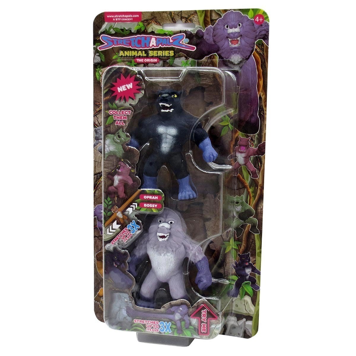 2 Mini Bonecos Elasticos Oprah E Bossy - Stretchapalz