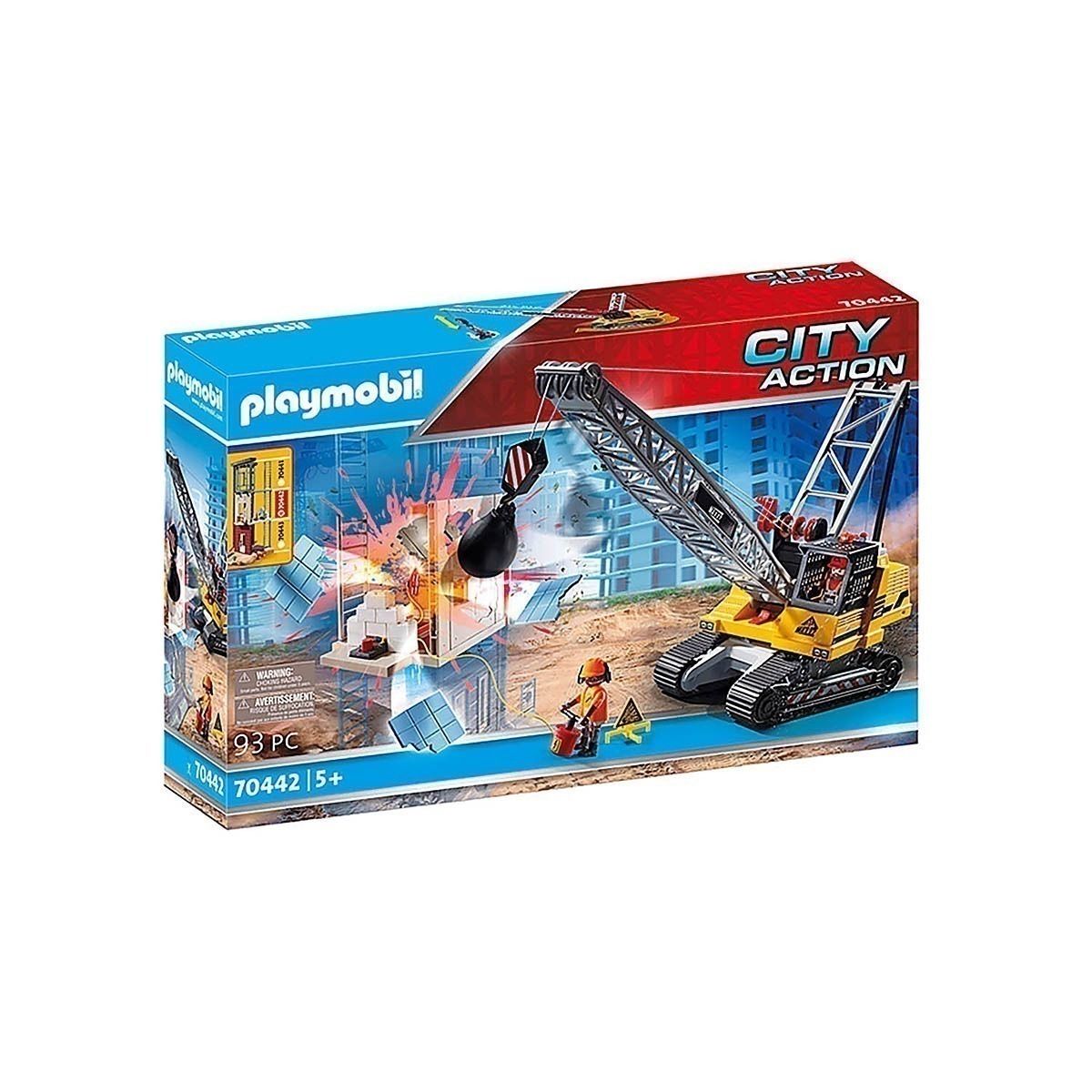 Playmobil - Guindaste De Demolição - City Action - 70442