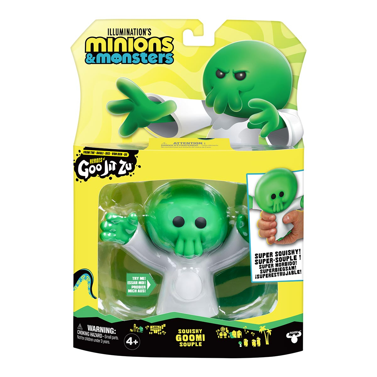Boneco Elástico Goomi de 10cm - Goo Jit Zu Minions & Monstros
