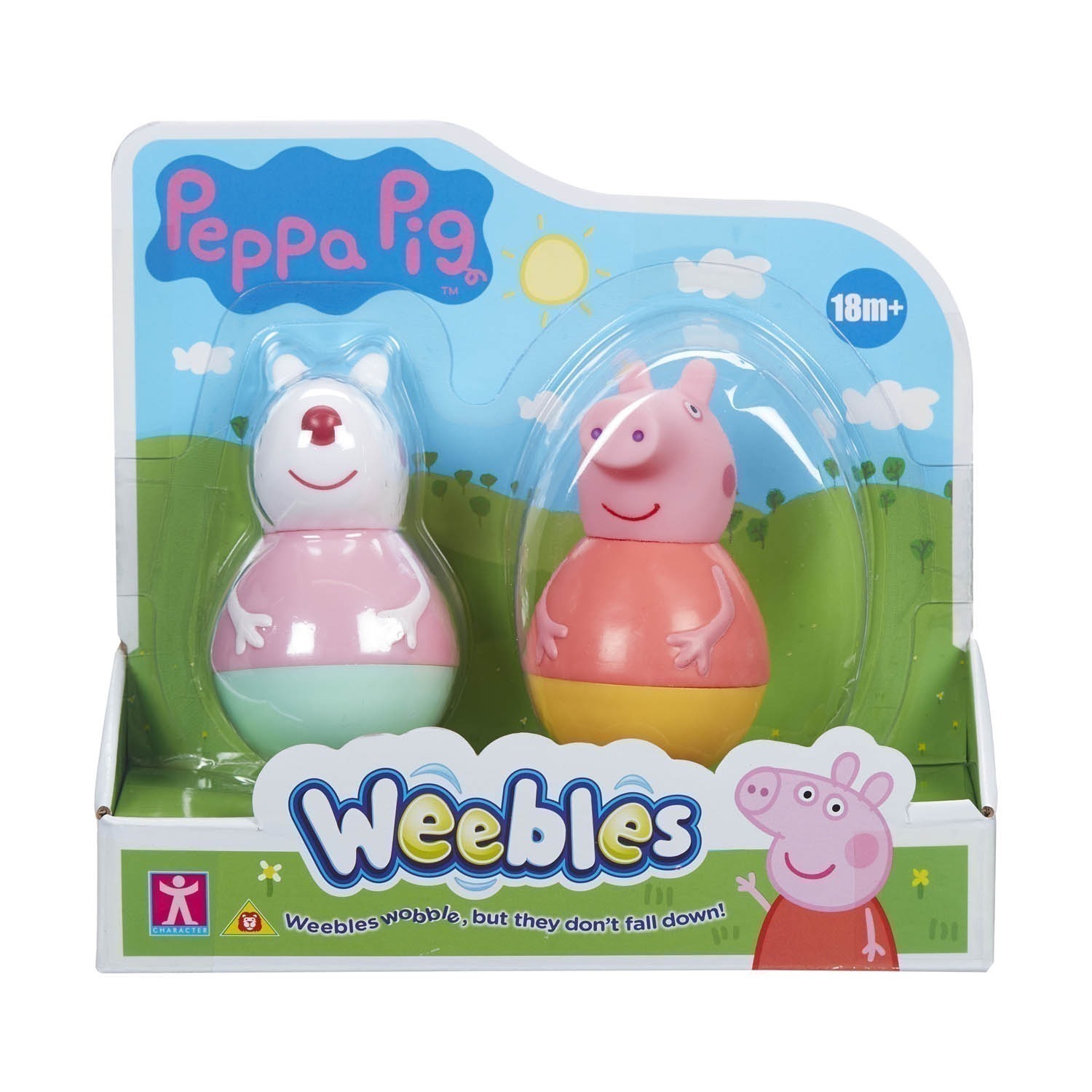 Peppa Pig - Pack Com 2 Weebles De 8Cm - Peppa E Susie