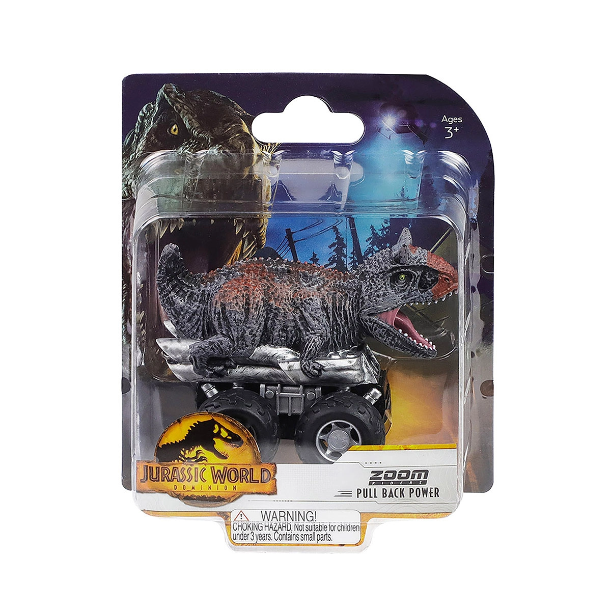 Jurassic World - Carrinho De Dinossauro 7Cm - Carnotaurus