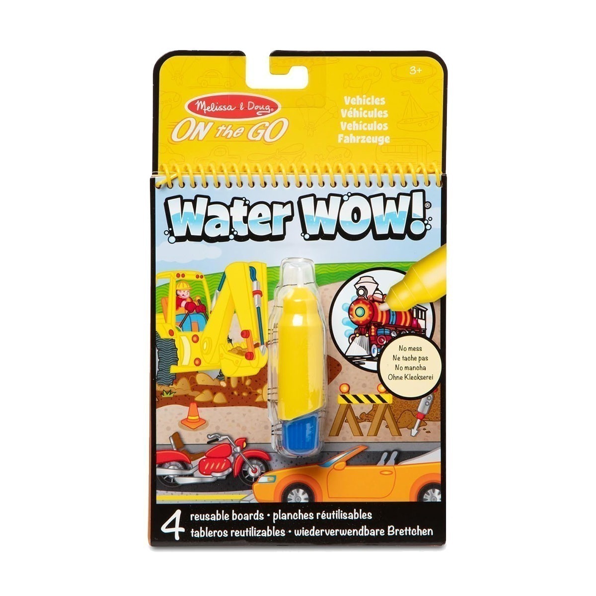 Caderno P/ Colorir + Caneta De Água Veículos -Melissa & Doug