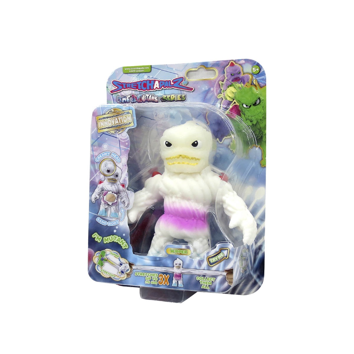 Boneco Elástico Wipper De 12Cm - Stretchapalz The Mutants