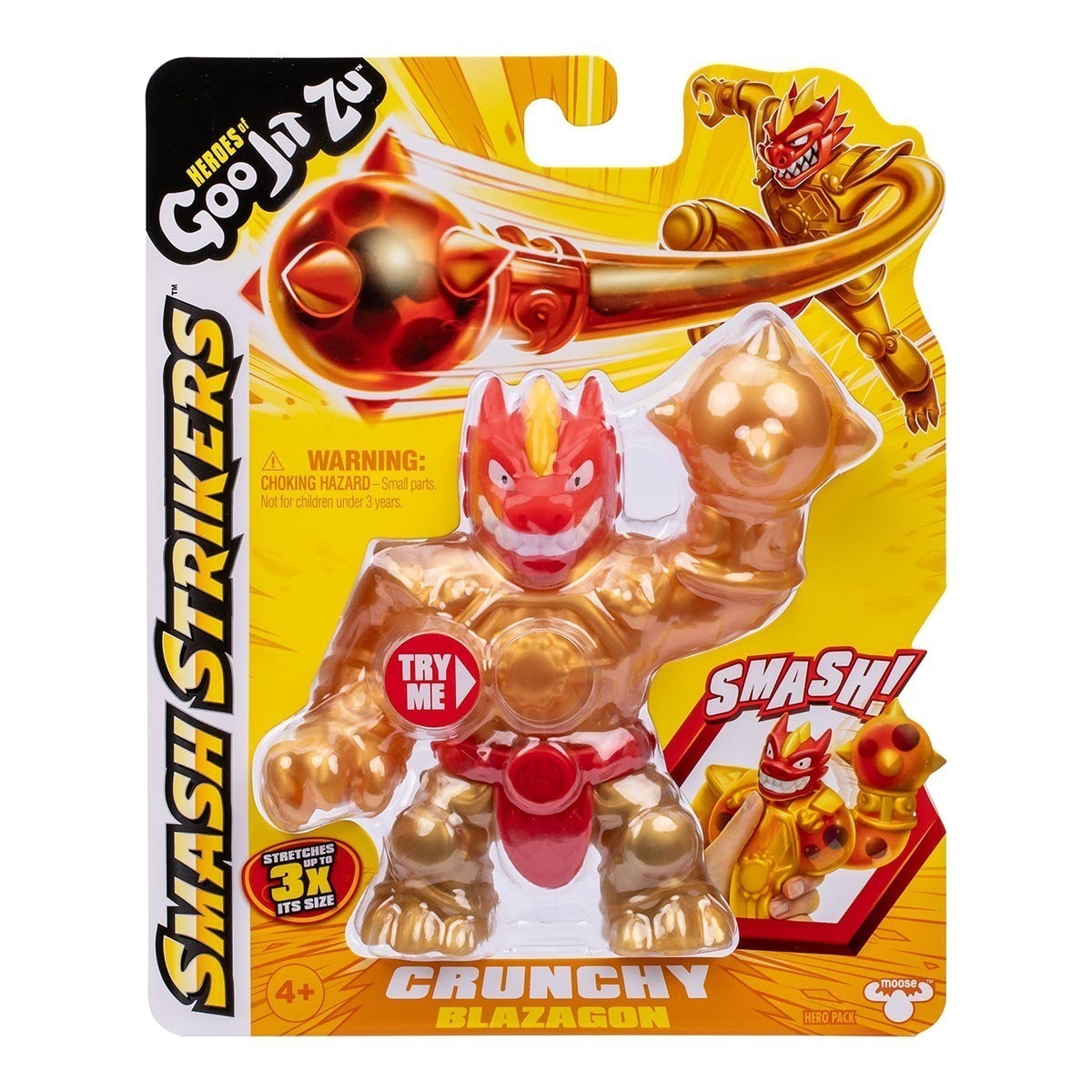 Boneco Elastico Blazagon 11cm - Goo Jit Zu Smash Strickers