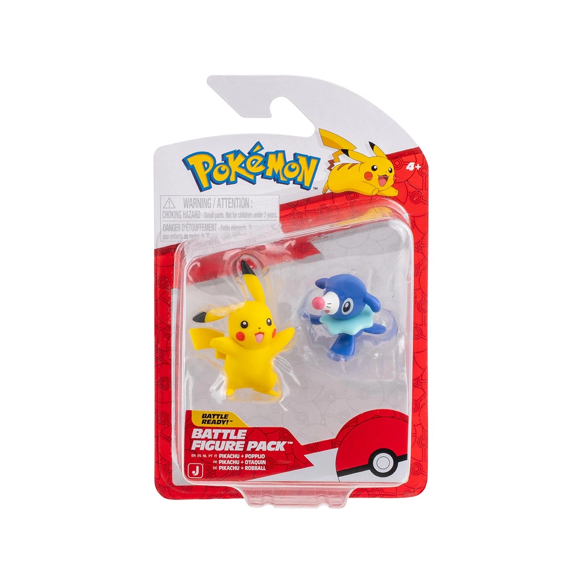 2 Bonecos De Batalha Pikachu + Popplio - Pokémon 2 Bonecos De Batalha Pikachu + Popplio - Pokémon