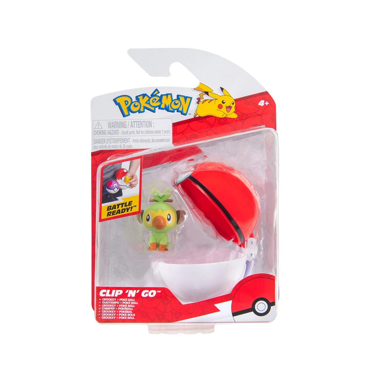 Boneco Grookey Com Poké Ball - Pokémon Boneco Grookey Com Poké Ball - Pokémon