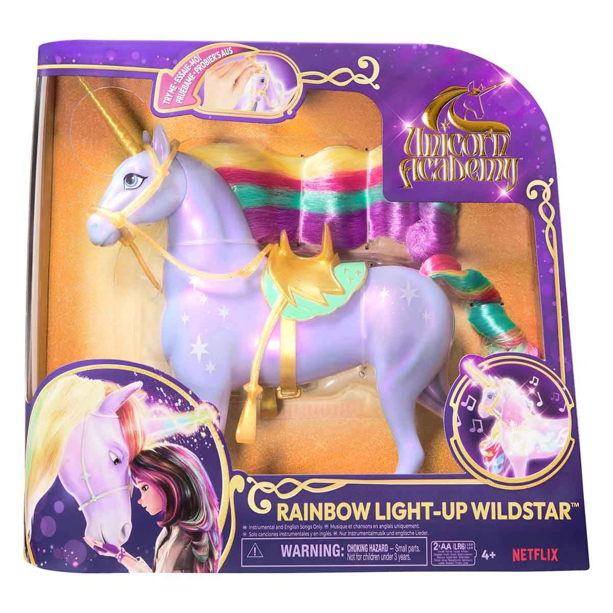 Unicórnio Arco-Íris Wildstar Luz E Som - Academia Unicórnio