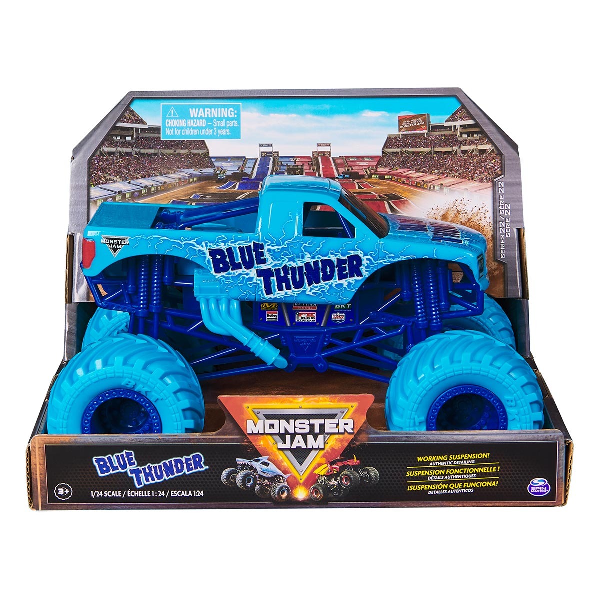 Carrinho Blue Thunder Série 22 Escala 1:24 - Monster Jam