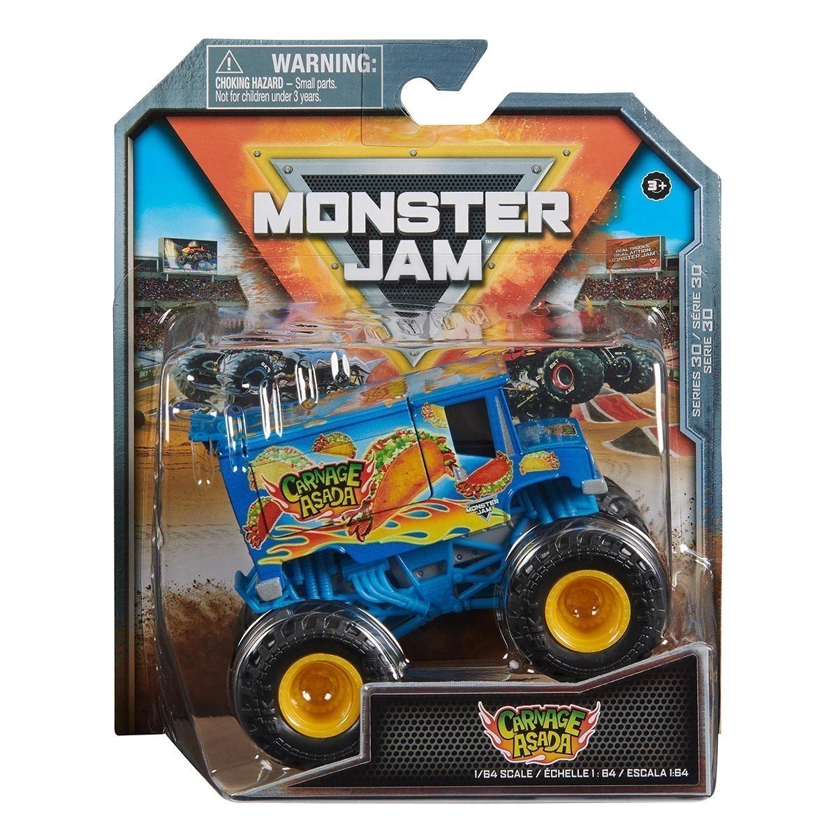 Monster Jam - Carrinho Escala 1:64 - Carnage Asada