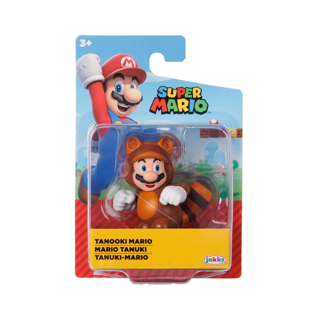 Boneco Articulado Mario Tanooki de 6cm - Super Mario
