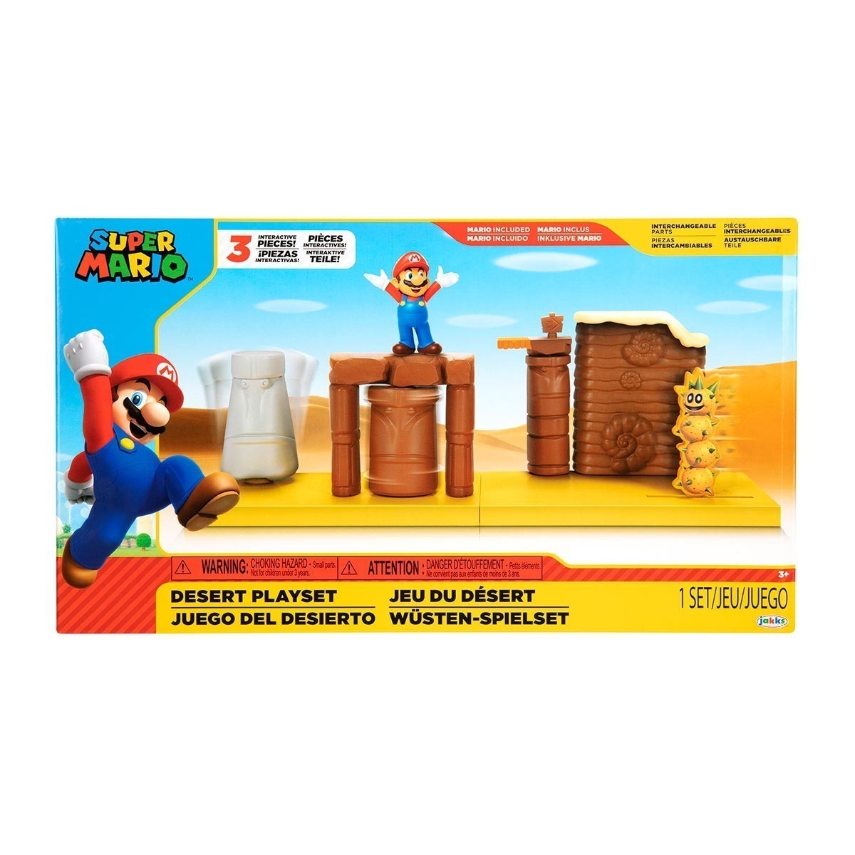 Playset Deserto com Boneco Mario - Super Mario