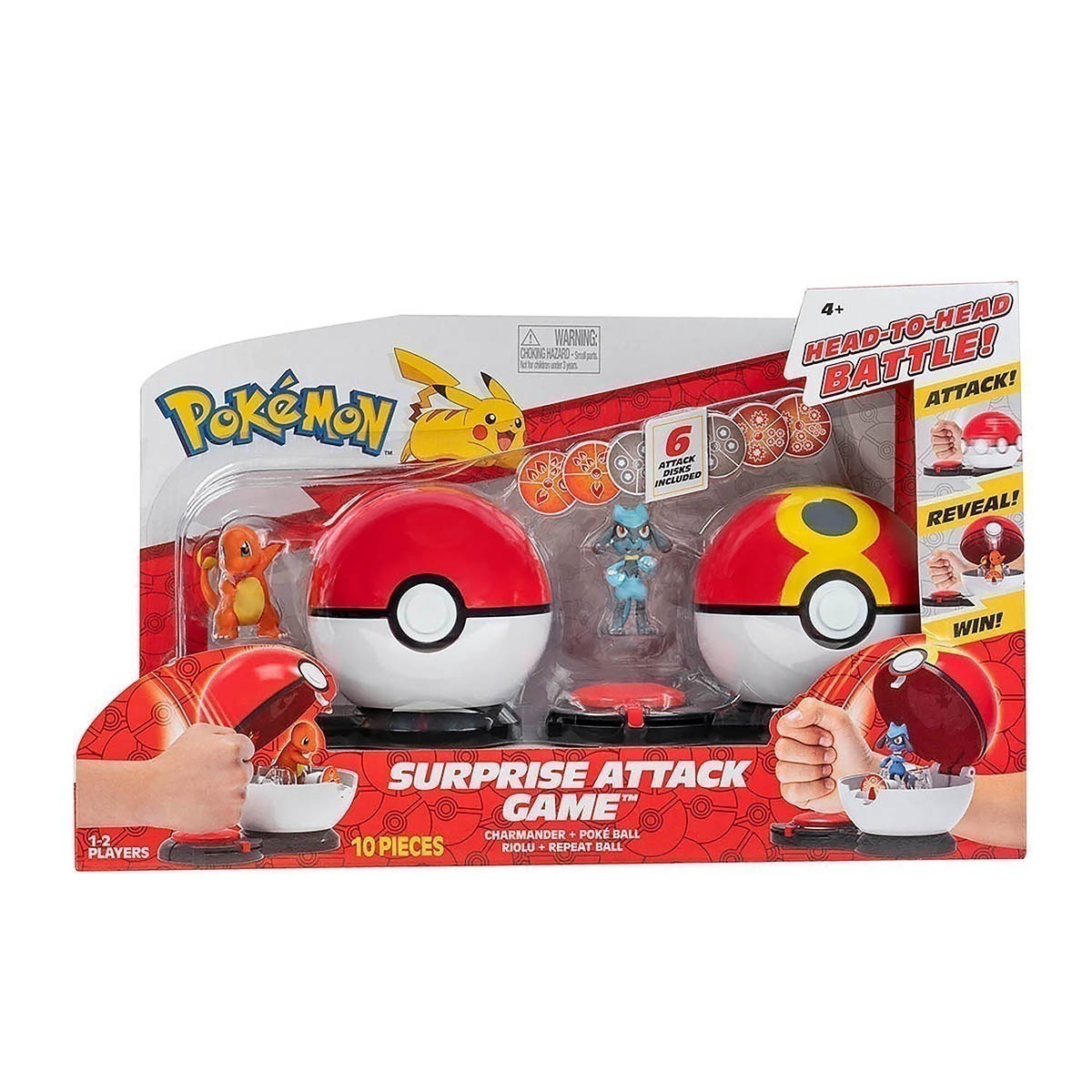 2 Pokébolas Ataque Surpresa Com Riolu E Charmander - Pokémon 2 Pokébolas Ataque Surpresa Com Riolu E Charmander - Pokémon