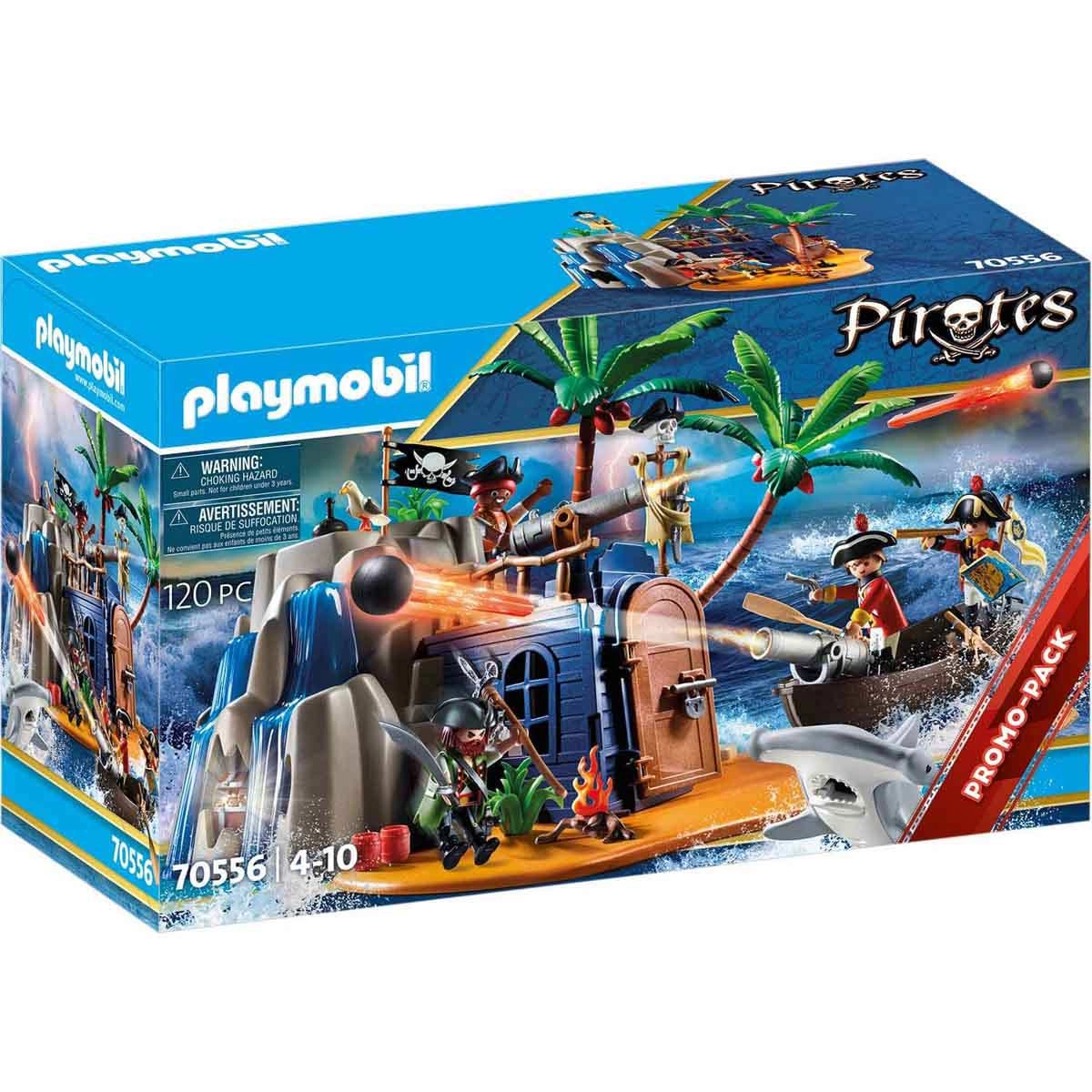 Playmobil - Esconderijo Da Ilha Pirata - Pirates - 70556