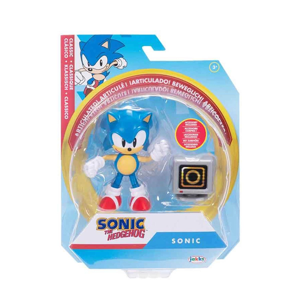 Sonic - Boneco 10cm Sonic Com Caixa De Anel Sonic - Boneco 10cm Sonic Com Caixa De Anel