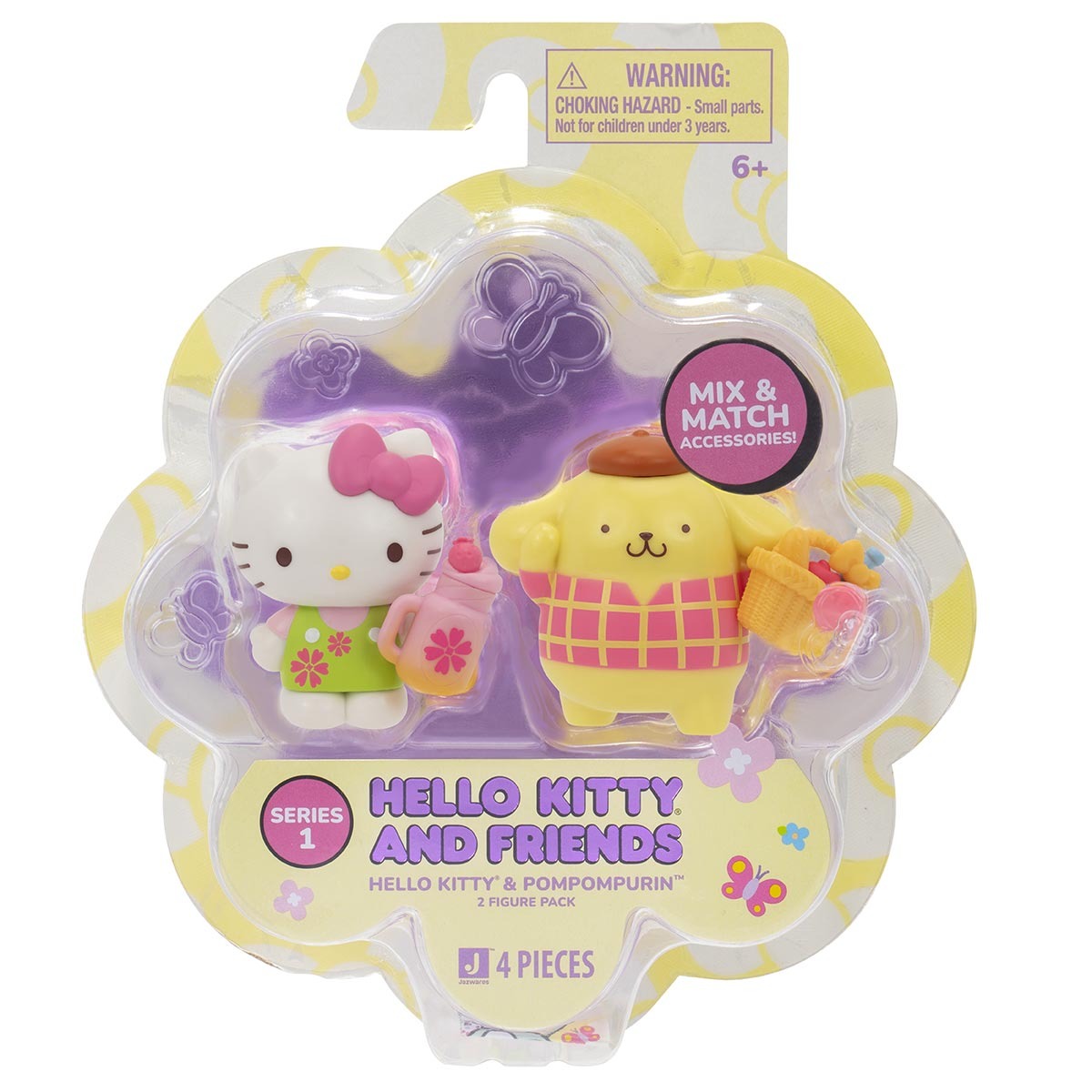 2 Bonecas Hello Kitty e Pompompurin Serie 1 - Hello Kitty