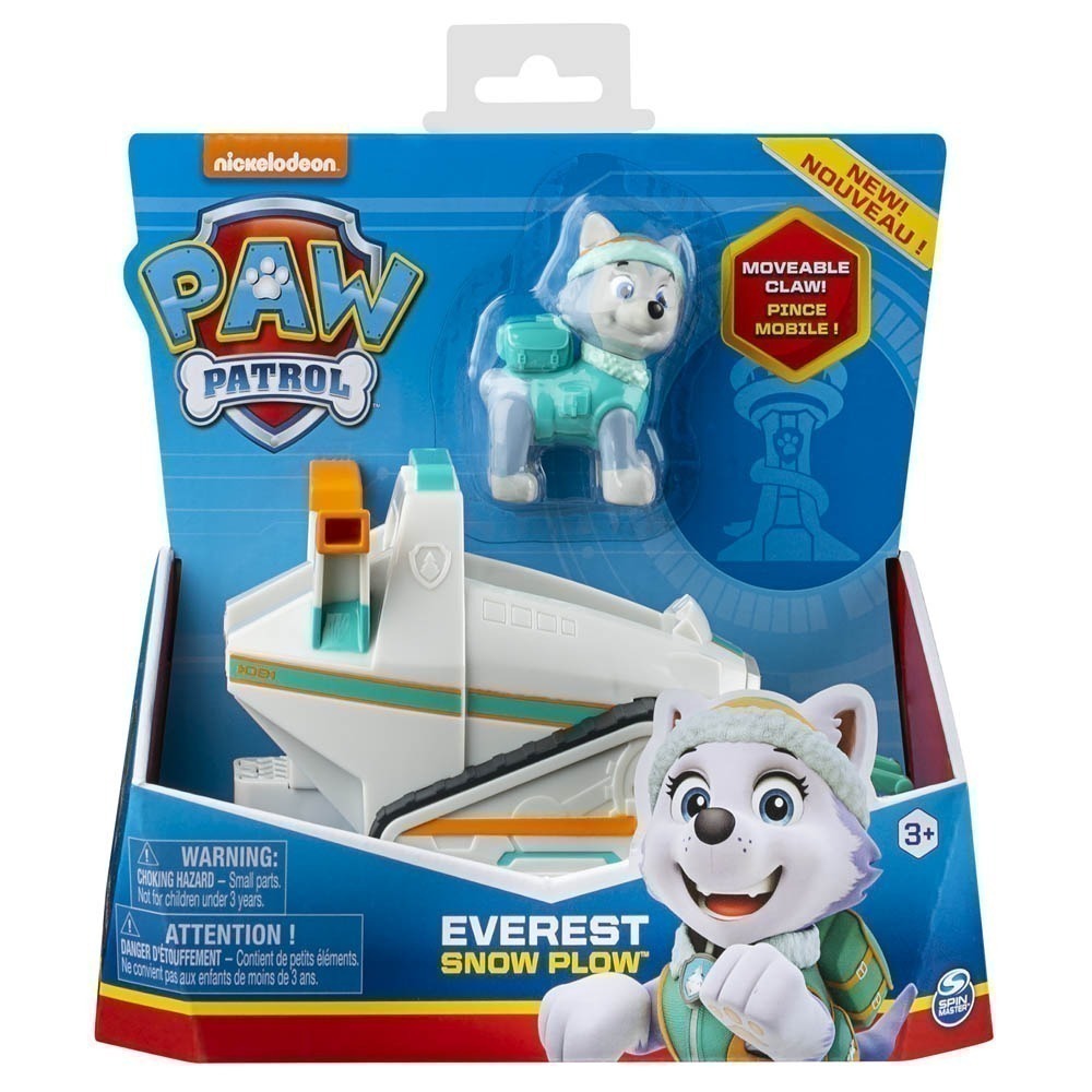 Patrulha Canina - Boneco De 6Cm E Veículo - Everest