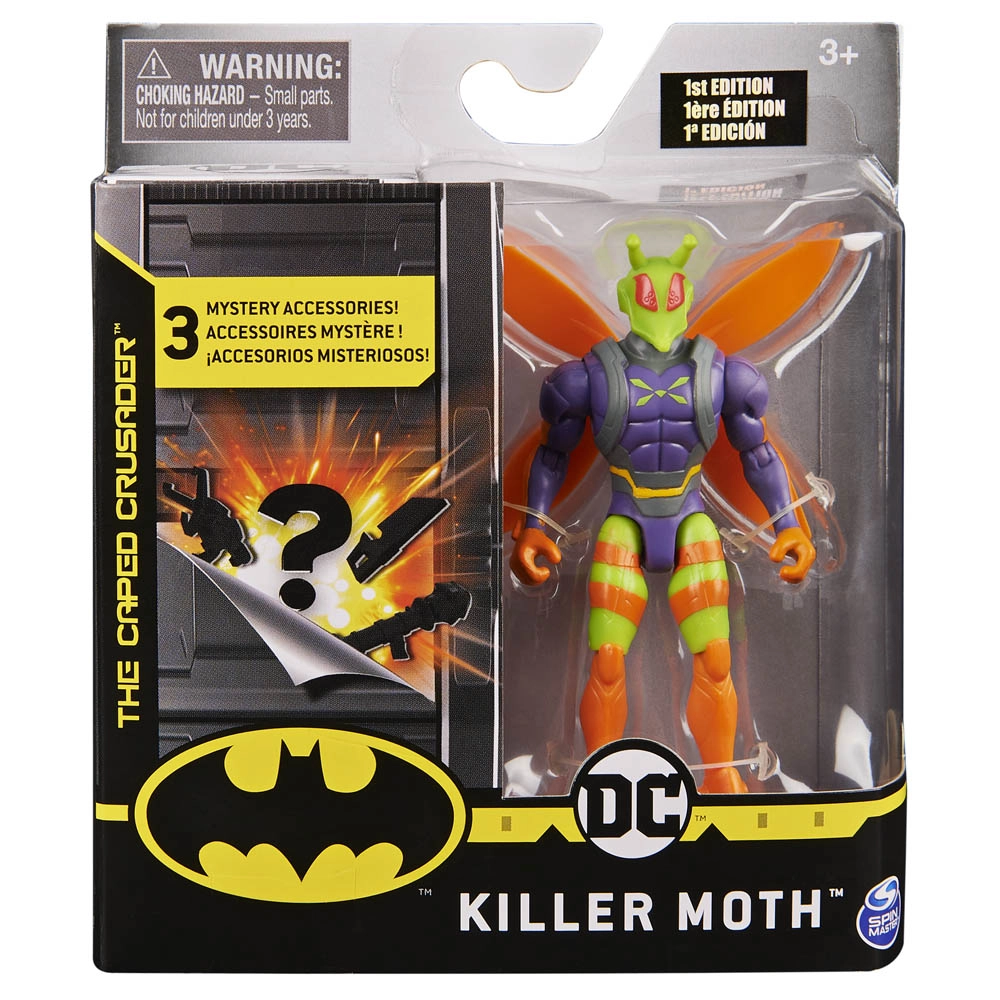 Boneco Killer Moth Articulado Acessórios - 10cm - Mariposa