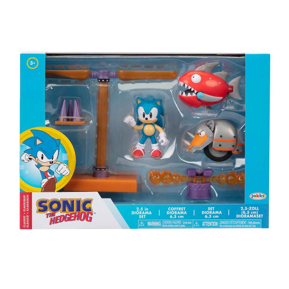 Set Diorama Do Sonic Com 3 Bonecos E Acessórios - Sonic