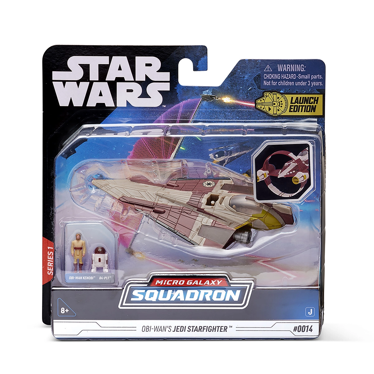 Star Wars Caça Estelar Jedi De Obi-Wan 12Cm Com 2 Bonecos