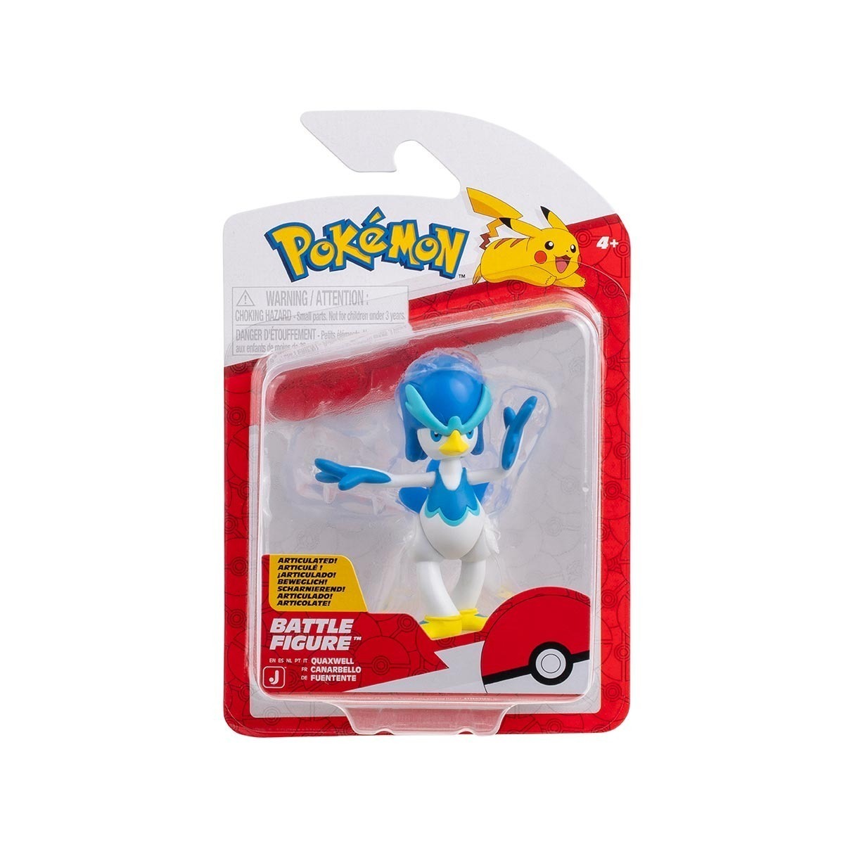 Boneco De Batalha Quaxwell  - Pokémon
