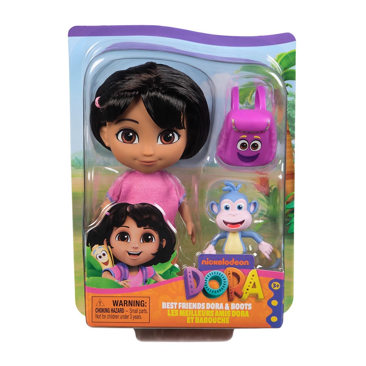 Dora Aventureira - Boneca 15cm Com Macaco Botas E Mochila