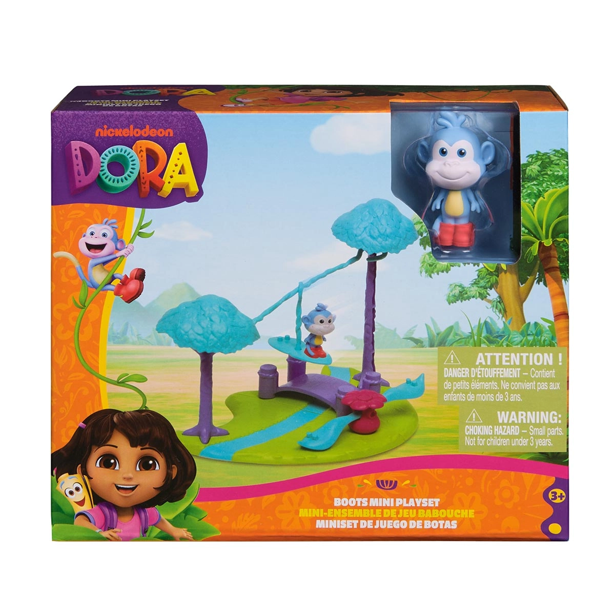 Mini Playset Ar Livre com Boneco Botas - Dora Aventureira Mini Playset Ar Livre com Boneco Botas - Dora Aventureira