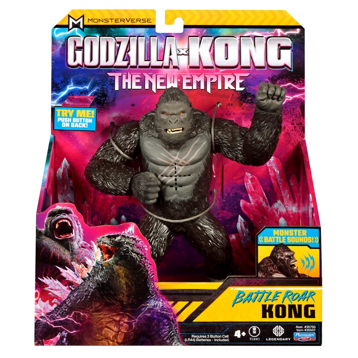 Boneco Kong De 17Cm Com Som - Godzilla Vs Kong