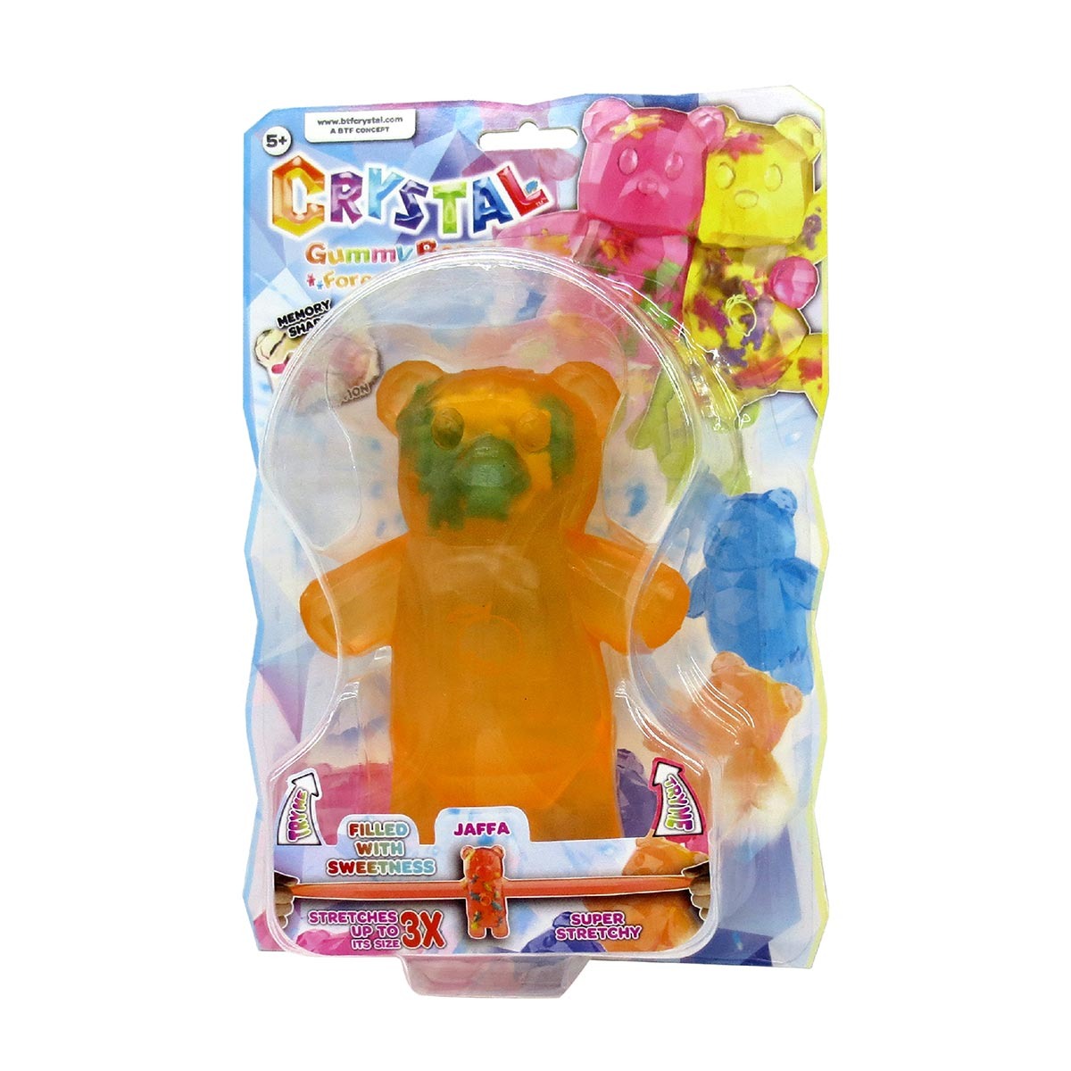 Stretchapalz Crystal - Boneco Urso Jaffa 12Cm Urso - Sunny