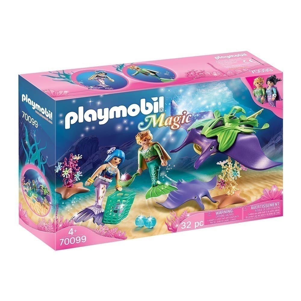 Playmobil - Colecionador De Pérolas Com Arraias - Magic - 70099