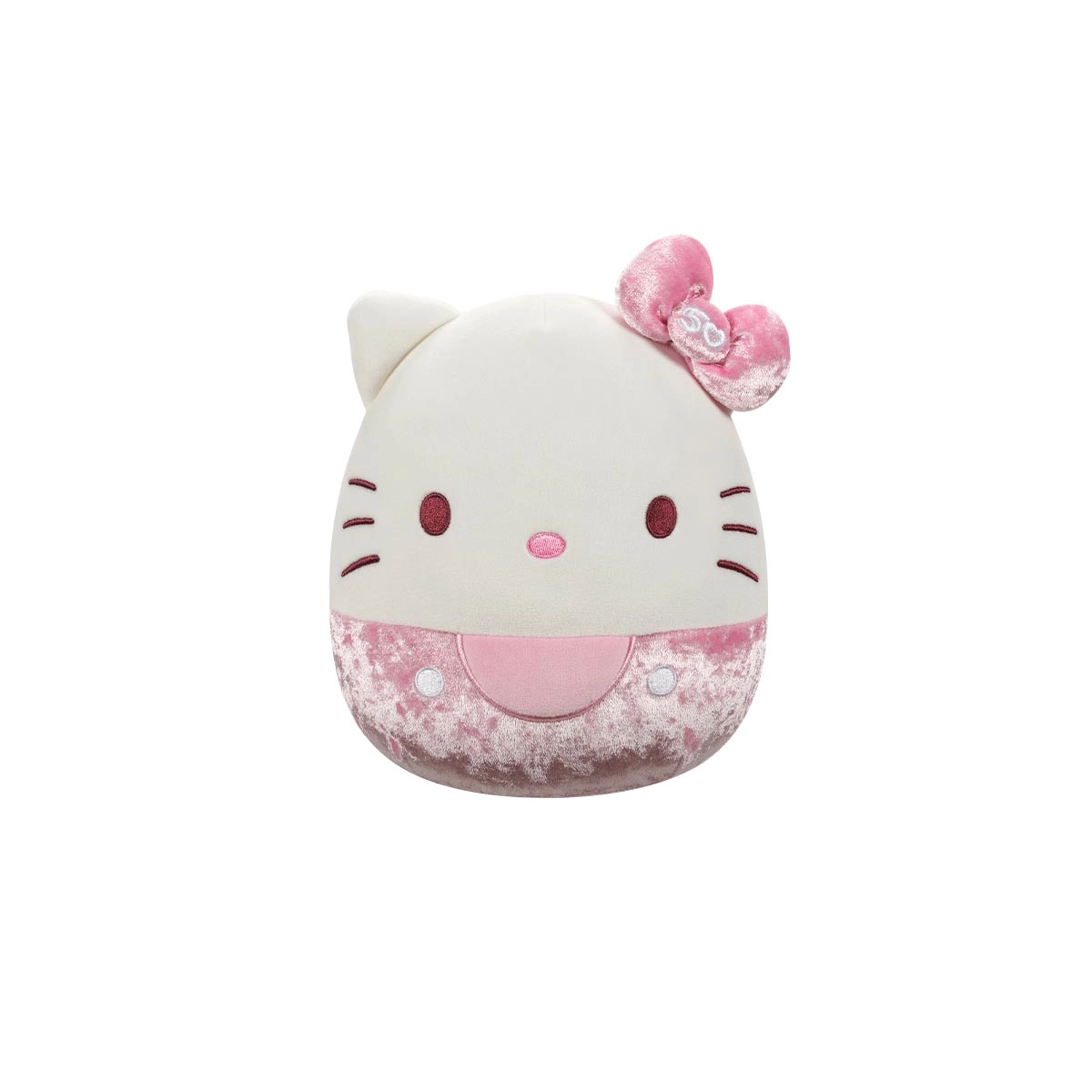 Pelúcia Hello Kitty Rosa 20Cm Veludo 50 Anos Squishmallows