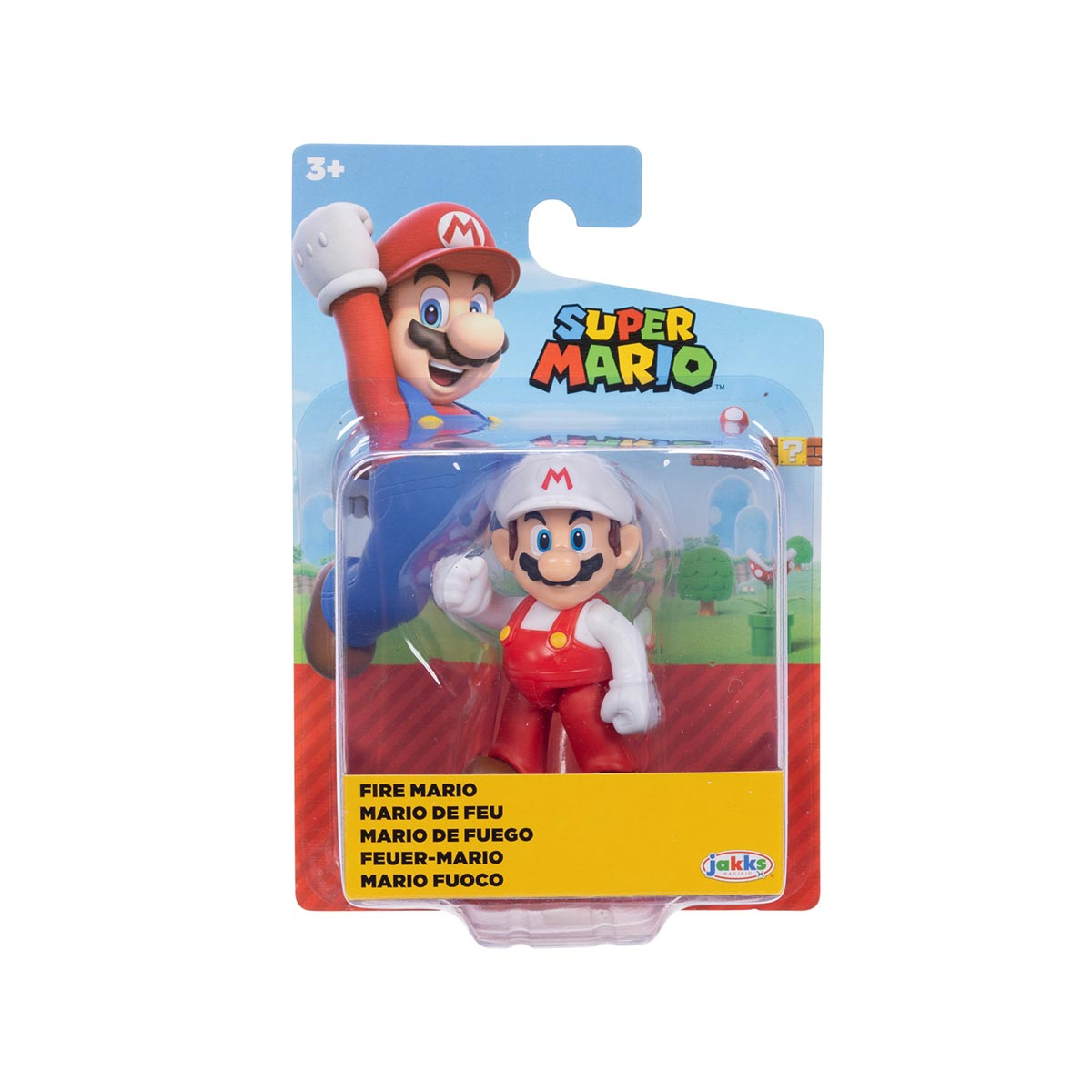 Boneco Articulado Mario de Fogo de 6cm - Super Mario Boneco Articulado Mario de Fogo de 6cm - Super Mario