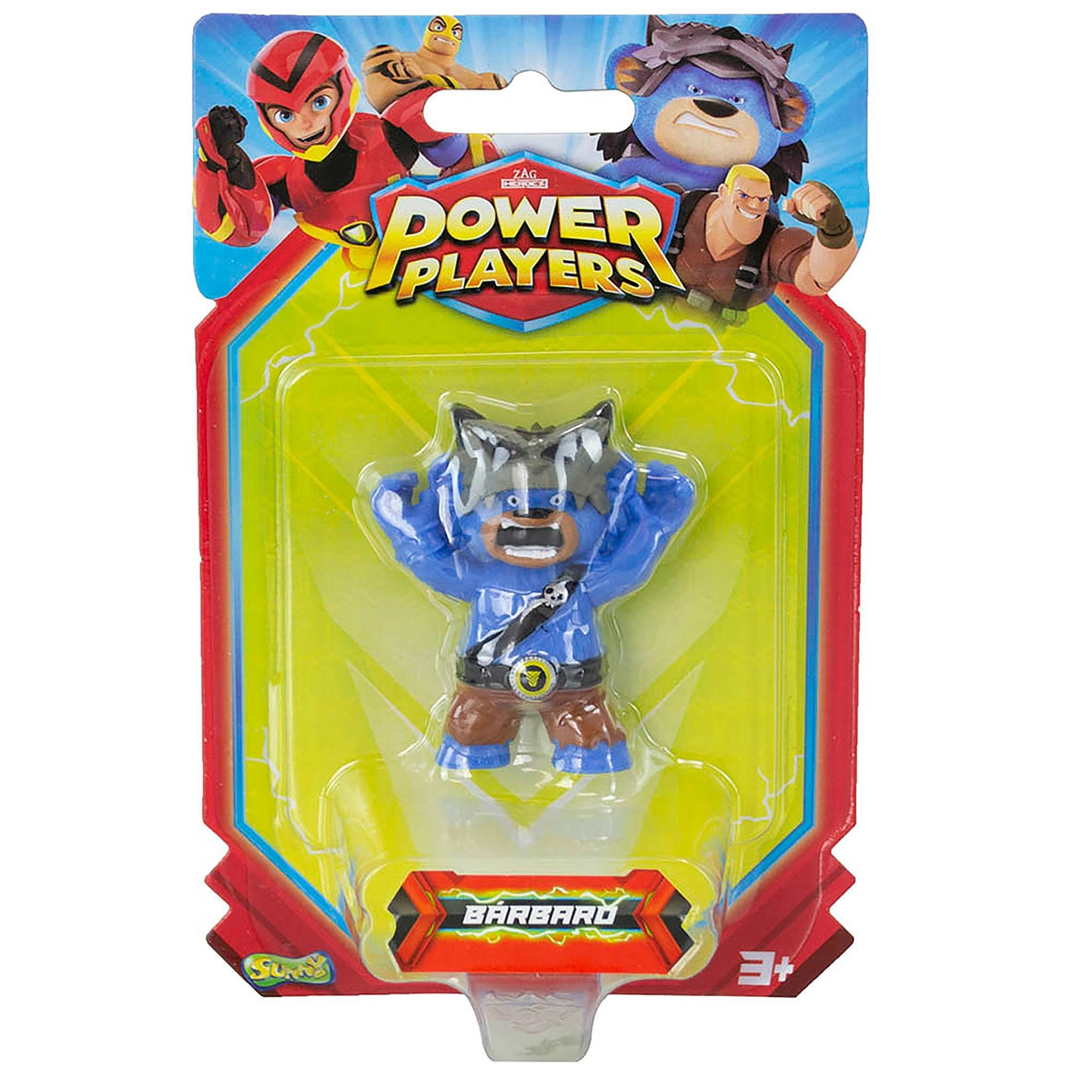 Power Players - Minifigura 5 Cm - Bearbarian