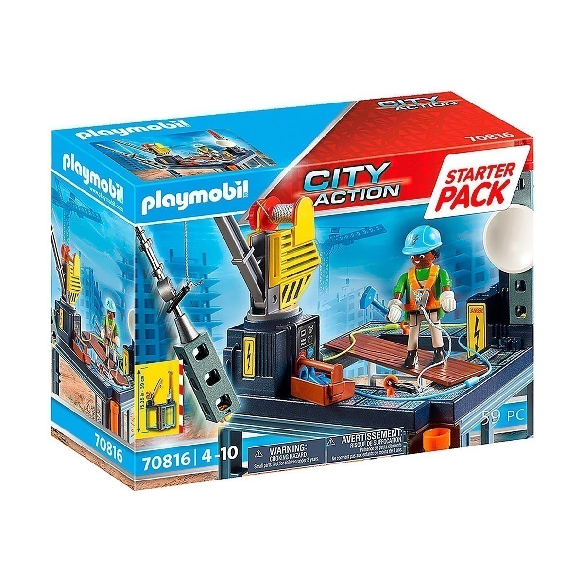 Playmobil - Canteiro De Obras - City Action - 70816