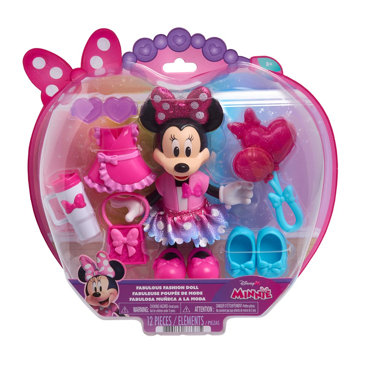 Boneca Fabulosa da Minnie 15cm com Acessórios - Disney Jr.