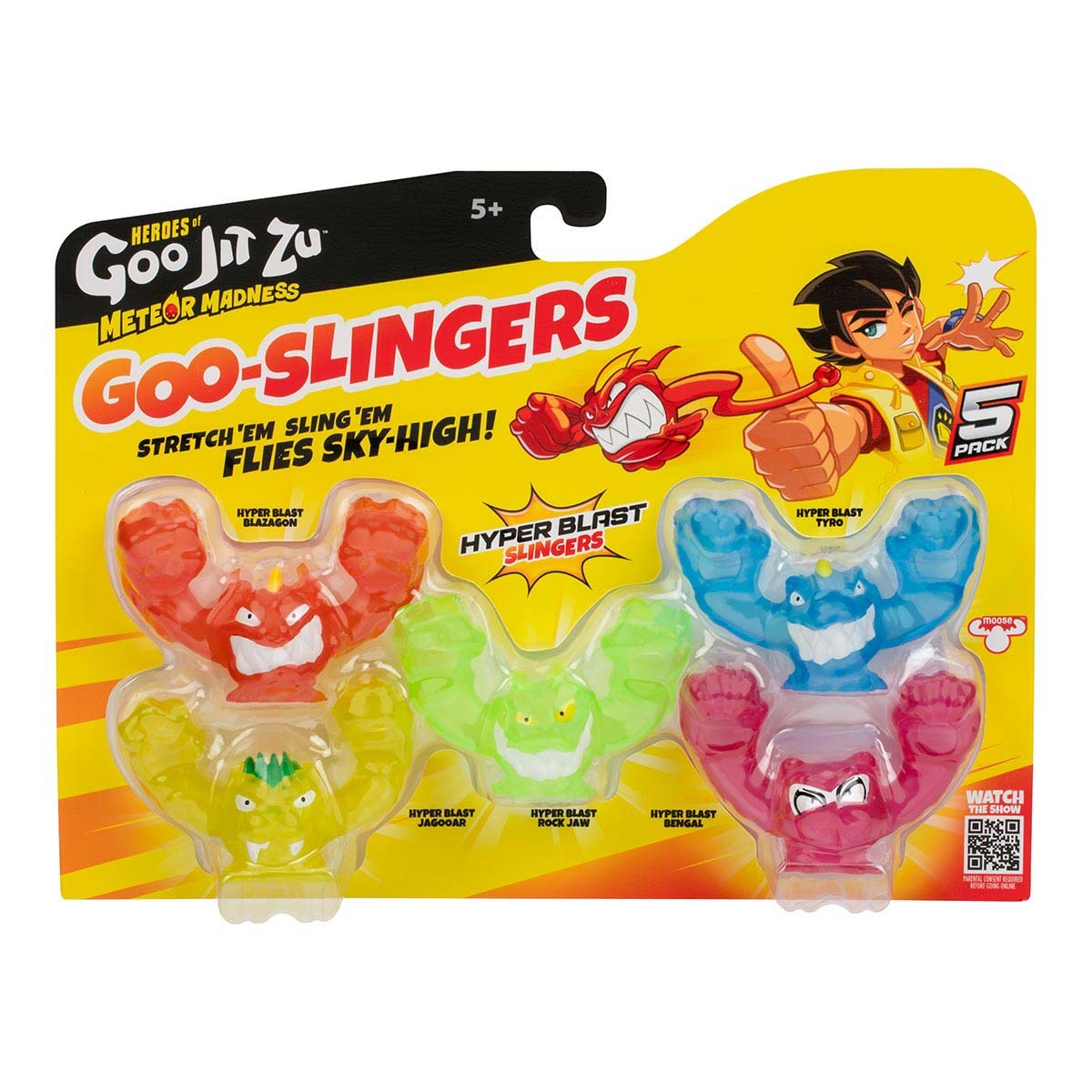 5 Bonecos Goo Slingers (Hyper Blast) - Goo Jit Zu
