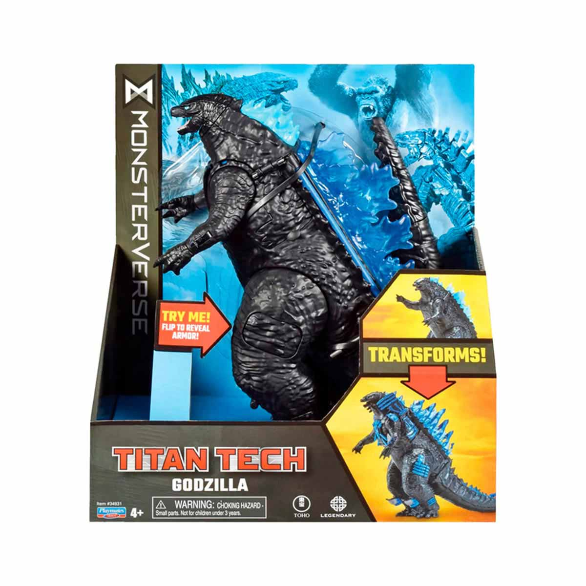 Boneco Titã Tech Godzilla Monsterverse 20Cm - Godzilla Boneco Titã Tech Godzilla Monsterverse 20Cm - Godzilla