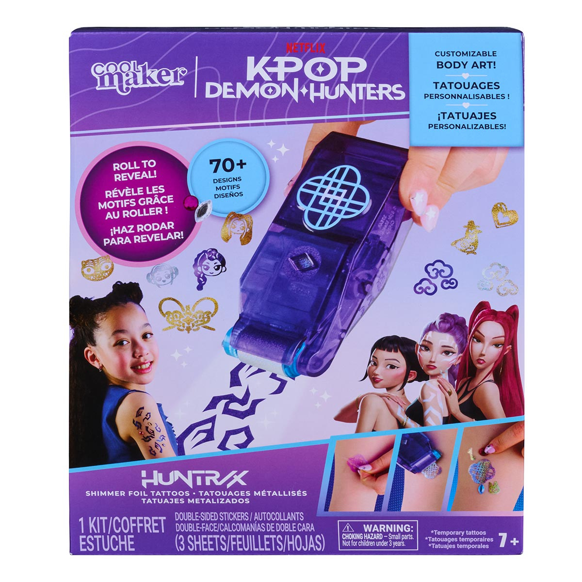 Kit de Tatuagem das Guerreiras do Kpop - Go Glam Kit de Tatuagem das Guerreiras do Kpop - Go Glam