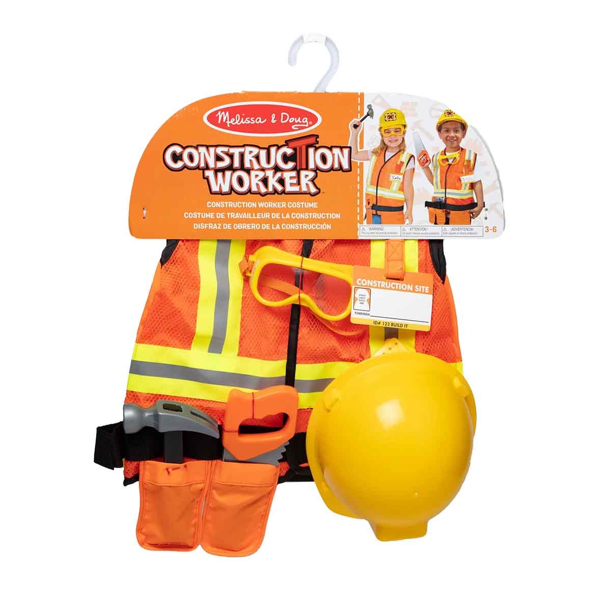 Fantasia de Trabalhador Civil com Acessorios Melissa & Doug