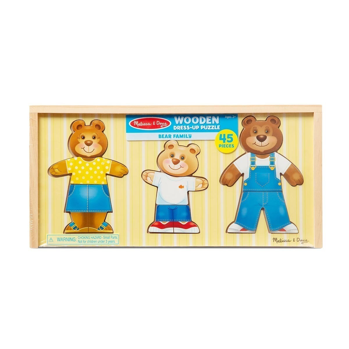 Quebra Cabeca Madeira de Vestir Familia Urso Melissa & Doug