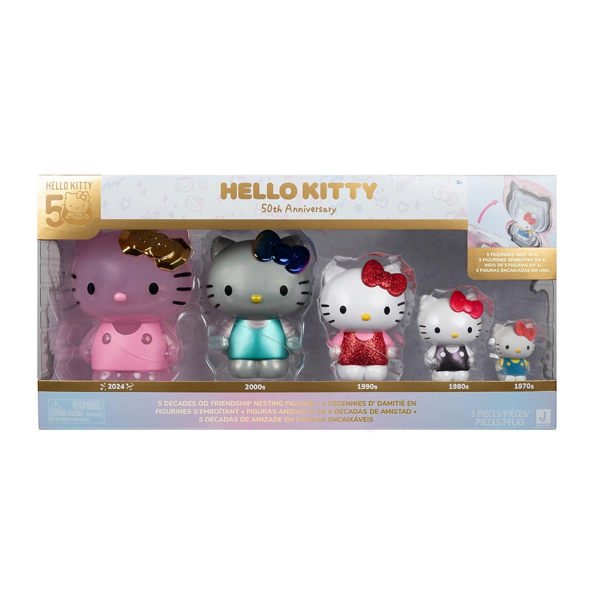 5 Bonecas Hello Kitty Colecao Especial De 50 Anos