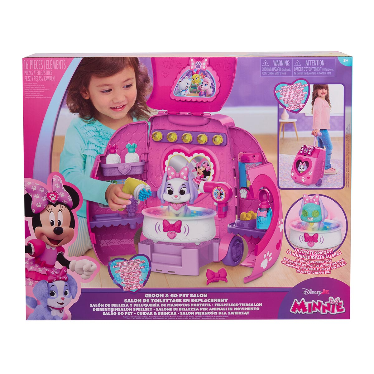Playset Portátil Salão Pet da Minnie Mouse - Disney Jr. Playset Portátil Salão Pet da Minnie Mouse - Disney Jr.