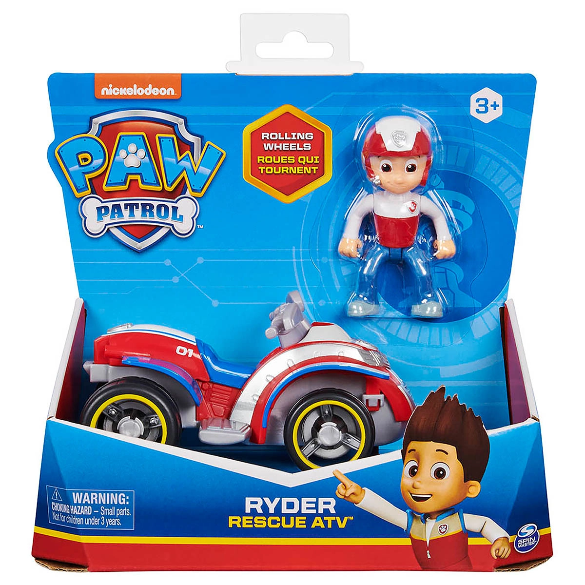 Patrulha Canina - Boneco De 6Cm E Veículo - Ryder