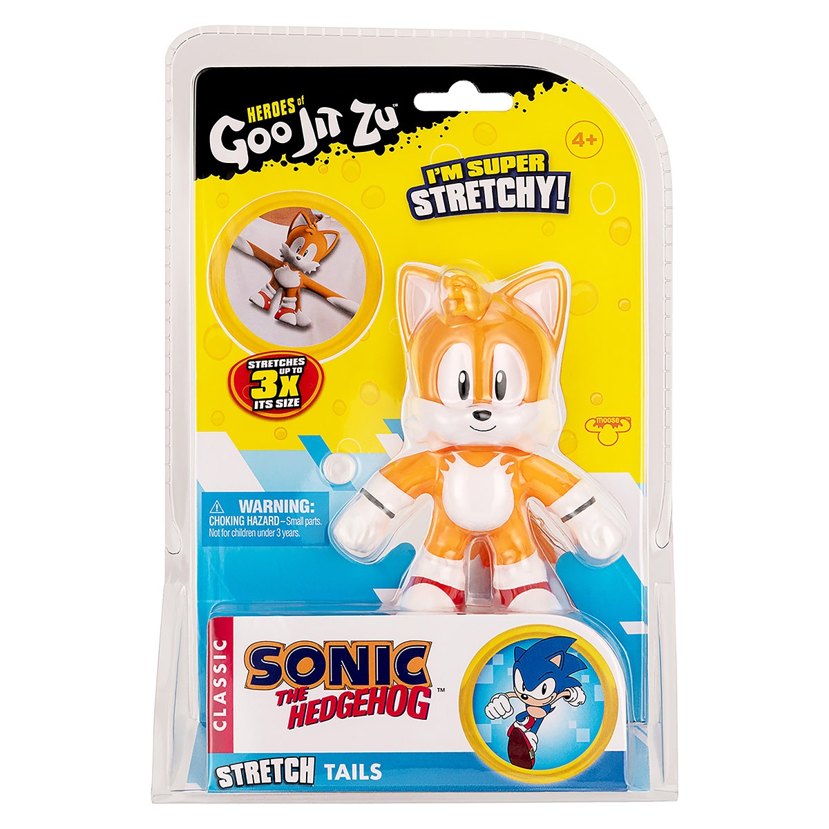 Goo Jit Zu - Boneco Elástico De 12Cm Do Tails - Sonic