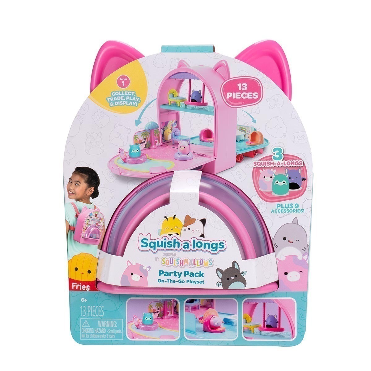 Playset Mochila Squish A Longs - Squishmallows