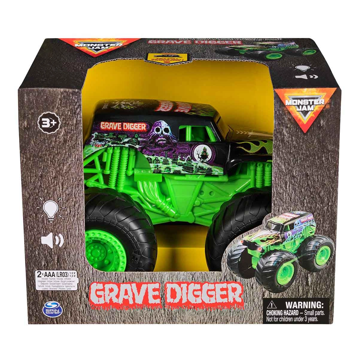 Monster Jam - Carrinho Megalodon 1:24 Com Luz E Som